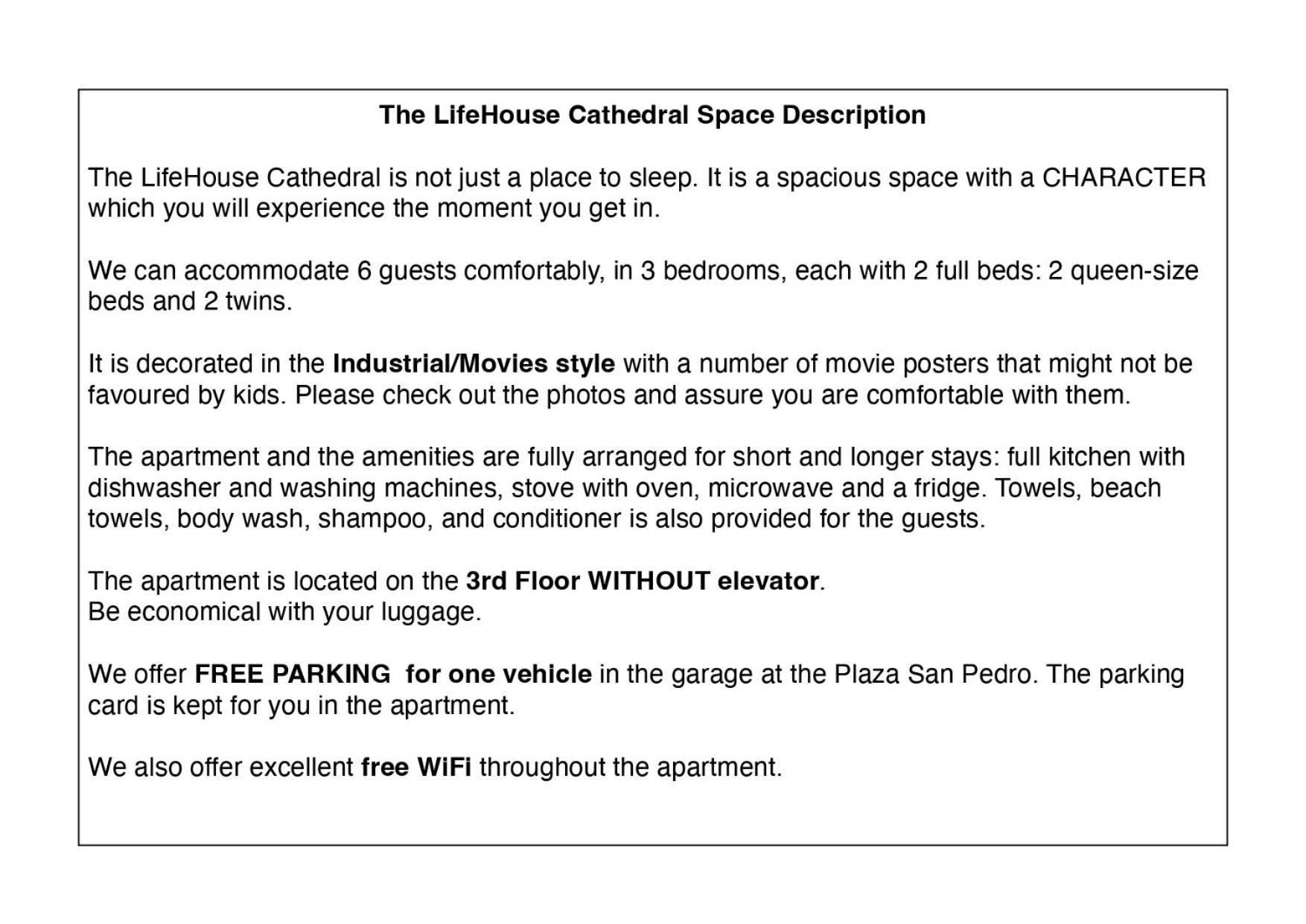 Lifehouse Cathedral * Free Parking* Superiorwifi* Apartment อัลเมรีอา ภายนอก รูปภาพ
